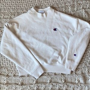 Champion mock neck cropped sweatshirt